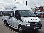 Бесплатный автобус Genser в пункт аренды автомобилей АрендаАвто-прт на Новорязанском шоссе